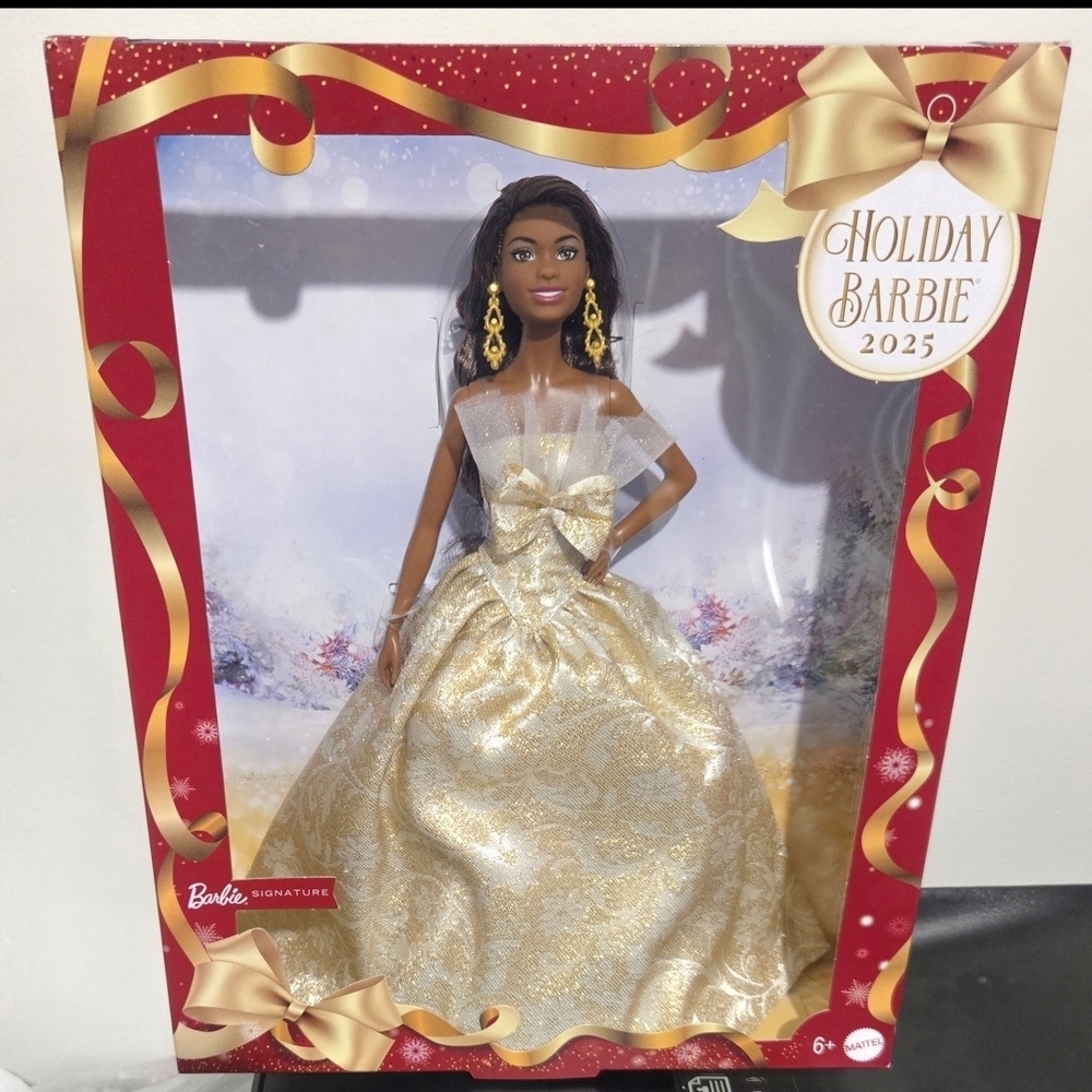 2025 Holiday Barbie.  Never opened.